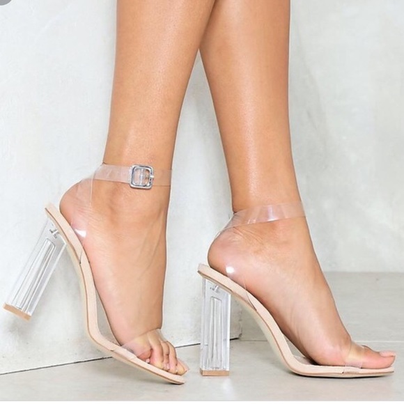 charlotte russe clear heels